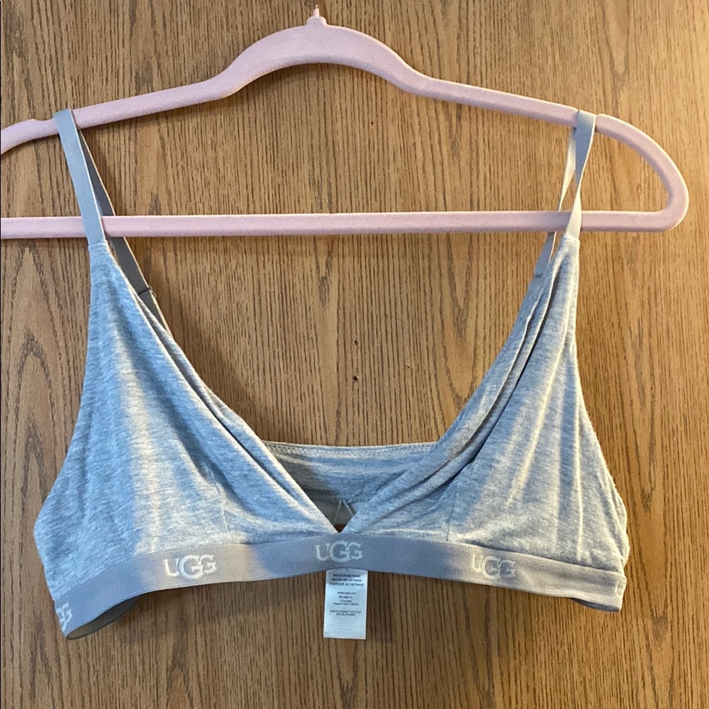 UGG Gray Intimates Bralette with Plunge Neckline